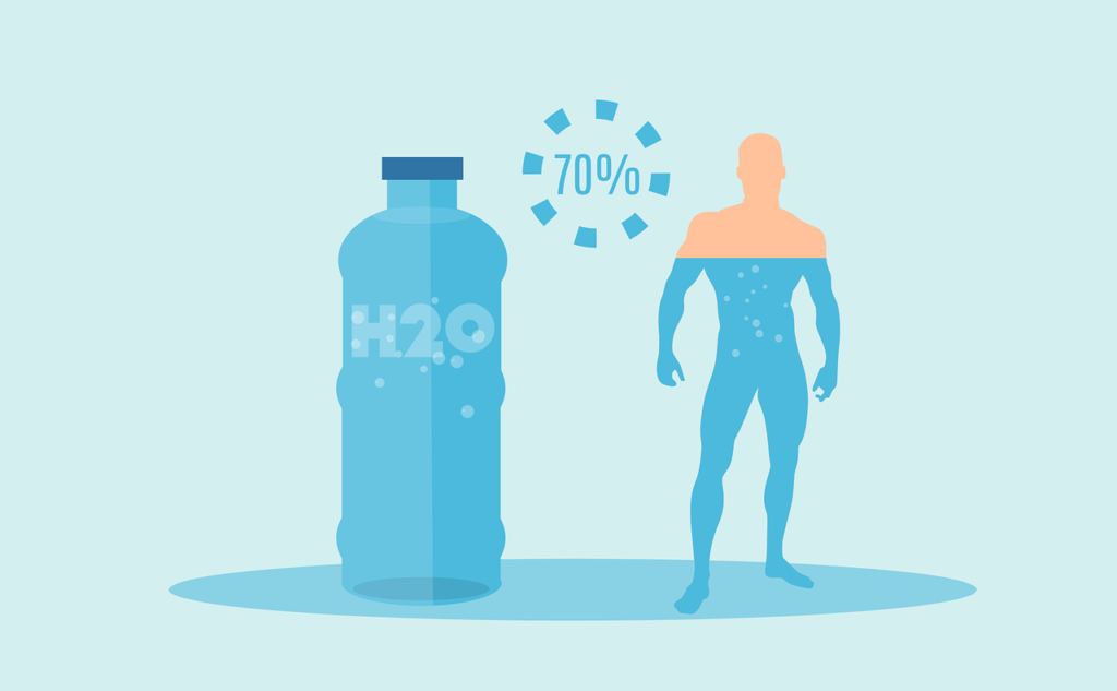 eau dans le corps humain